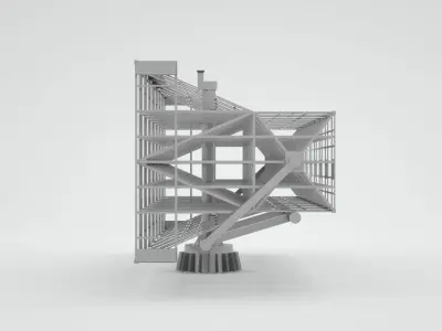 Type 965 Radar 3D model