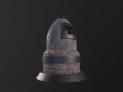 Medieval Furnace 3D Model Low-poly 3D model