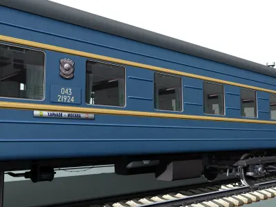 railcar CMV LVZ Low-poly 3D model