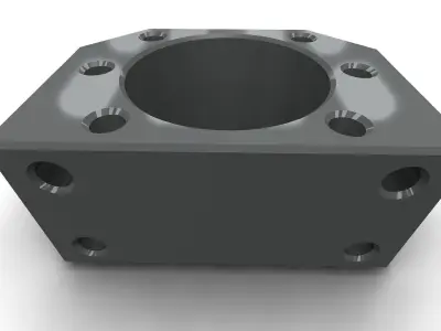 DSG32H metal square 3D model