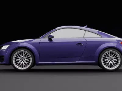 Audi TT Night Blue Metallic 3D model