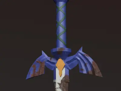 Master Sword  Legend of Zelda Breath of the Wild  Free low-poly 3D model