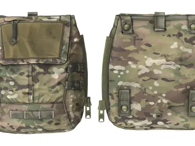AVS ZIP-ON BACKPACK Low-poly 3D model