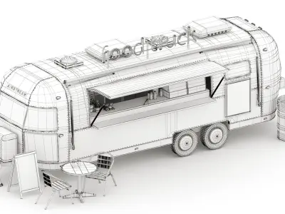 Food truck 3D model
