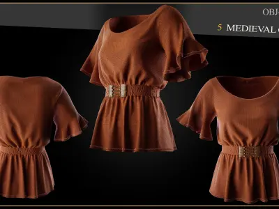 5 Medieval Outfit 3D print model