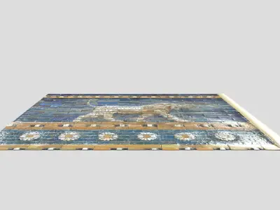  Babylon- Lion-Ishtar Gate Low-poly 3D model