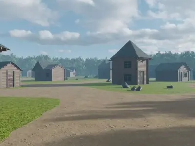 Forest Village 3D model get