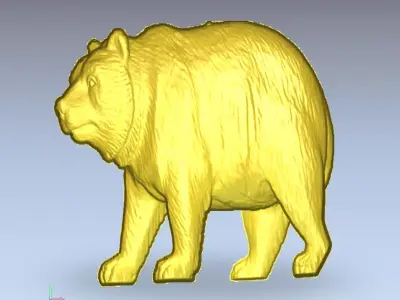  Portrait of a bear 3D model