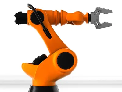 Industrial robot 3D model 5