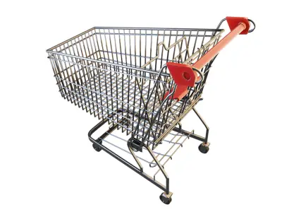 Shopping Cart  Low-poly 3D model