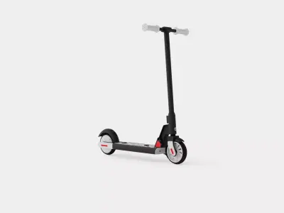 Gotrax Lithium Black Kids Electric Scooter Low-poly 3D model
