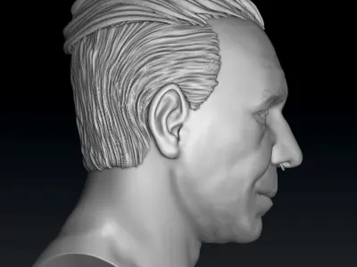 Till Lindemann Smile and Screaming  Head model for 3D printing  3D print model