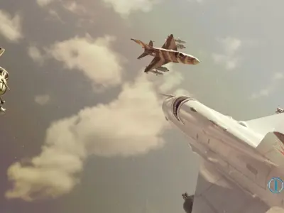 MiG 21 - Rigged and Animated - with Interior - M5 Low-poly 3D model