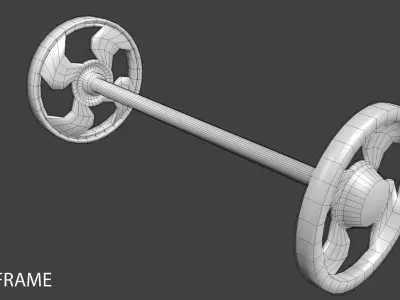 Plastic Wheel 2 3D model
