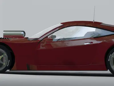 Low Poly Race Car  Free low-poly 3D model