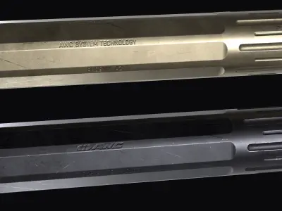 AWC Thor PSR XL multi caliber sound suppressor Low-poly 3D model