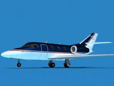 Dassault Falcon 10 V13 3D model
