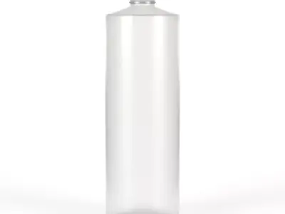 32oz HDPE Plastic Cylinder Bottles 3D model