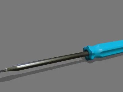 screwdriver Low-poly 3D model 44