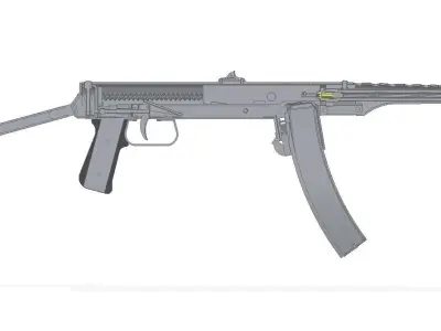 PPS-43 gun 3D model