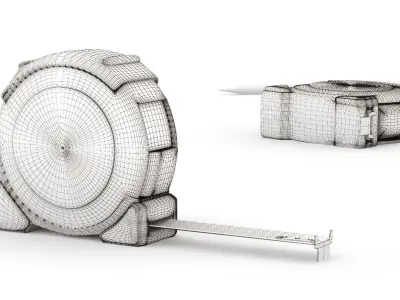 Meter Tool Rigged Low-poly 3D model