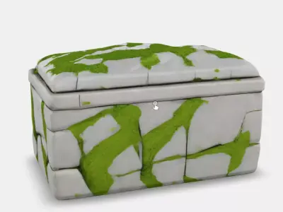 WetStone Sarcophagus Low-poly 3D model