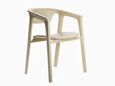 Wooden Chair furniture decoration PBR Free 3D model