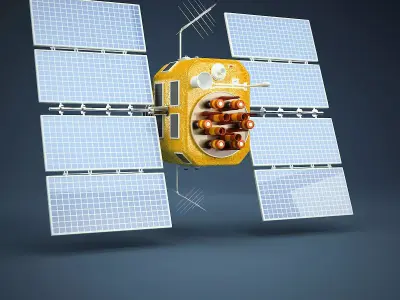 GPS Satellite 3D model