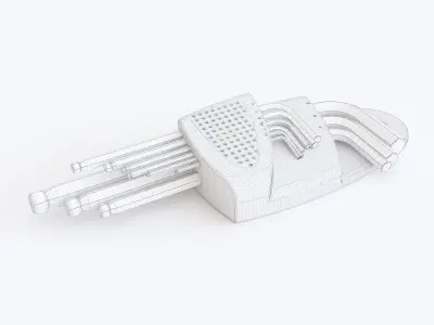 Allen key set 3D model