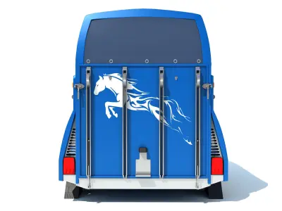 Horse Transport Trailer 3D model