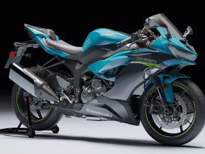 Kawasaki Ninja ZX 6R 2020 Low-poly 3D model