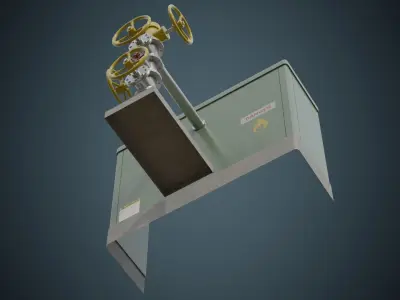 Valves 1A  Low-poly 3D model
