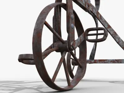 Old tricycle 3D model buy