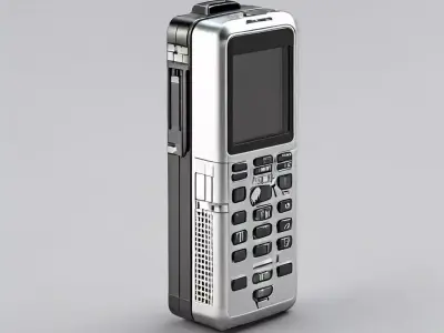 SciFi Handheld Communicator Device Low-poly 3D model