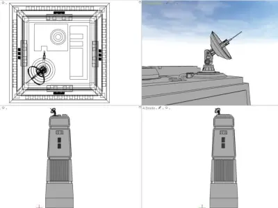 Sci-Fi building dressing kitbash PACK 13 Futuristic Skyscrapers Low-poly 3D model