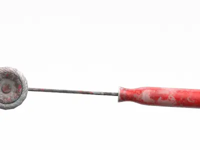 Paint roller Low-poly 3D model purchase