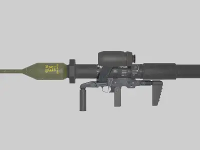 Ultimate Panzerfaust 3 Rocket Launcher Pack Low-poly 3D model