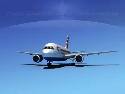 Boeing 767-100 British Airways 1 3D model
