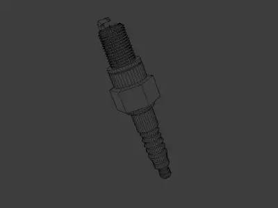 3d model sparkplug screw 3D model