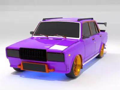 vaz 2107 3D model