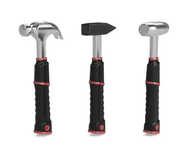 Hammers ratchet wrench Low-poly 3D model