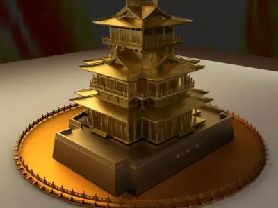 Chinese Ancient House 3D model get