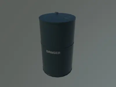 Oil barrel  Free low-poly 3D model get