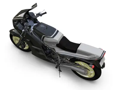 750cc motorcycle 3D model