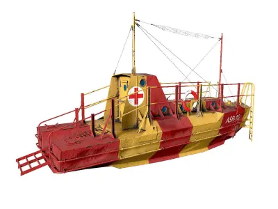  Rescue Craft  Low-poly 3D model