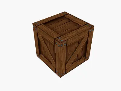 Boxes Hand Paint Low-poly 3D model