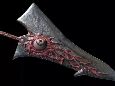 Soul Edge 3D Game Ready Weapon Asset Low-poly 3D model
