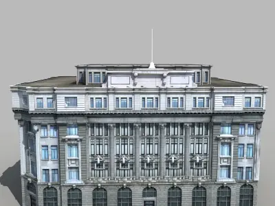 European Building 3D model purchase