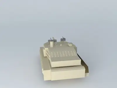 Tank model british armoured 3D model