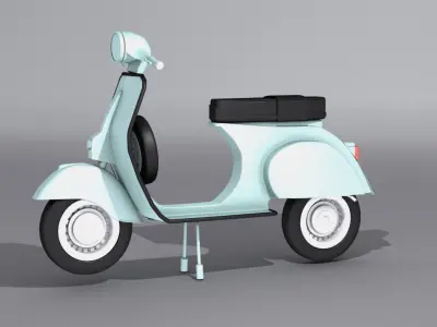 piaggio Vespa 125  Low-poly 3D model
